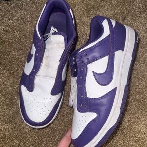 Nike Purple and White Sneakers